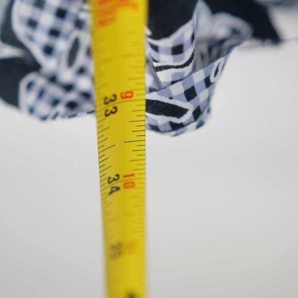 MSK Casual Midi dress black Leaves pattern Cotton Light XL - Picture 6 of 8